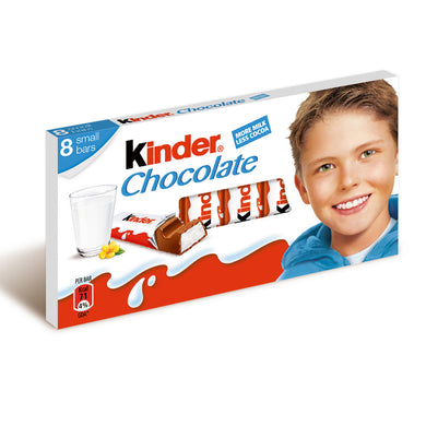 Kinder Chocolate 8 Pack 100g