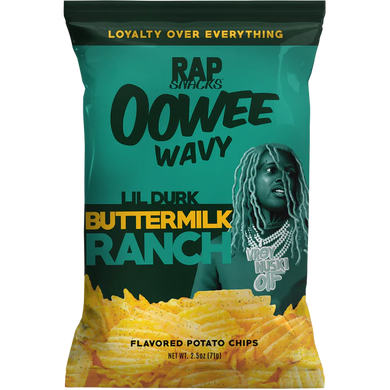 Rap Snacks Oowee Wavy Lil Durk Buttermilk Ranch 71g/2.5oz