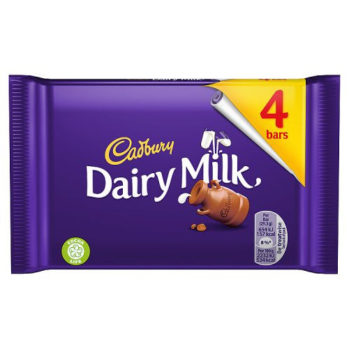 Cadbury Dairy Milk 4 Pack 117.2g