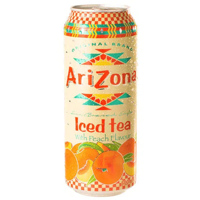 AriZona Iced Tea with Peach 500ml Can USA