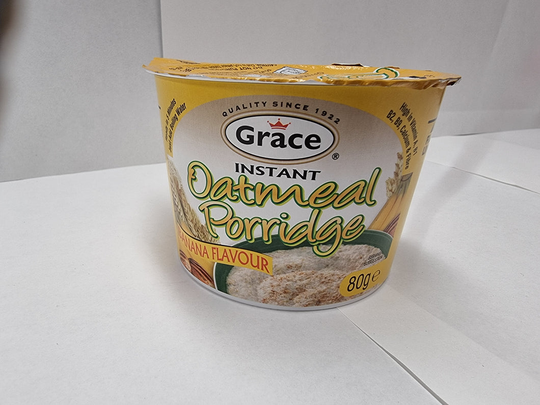 Grace Instant Oatmeal Porridge Banana flavor 80 g