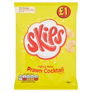 Skips Light & Melty Prawn Cocktail Flavour 45g