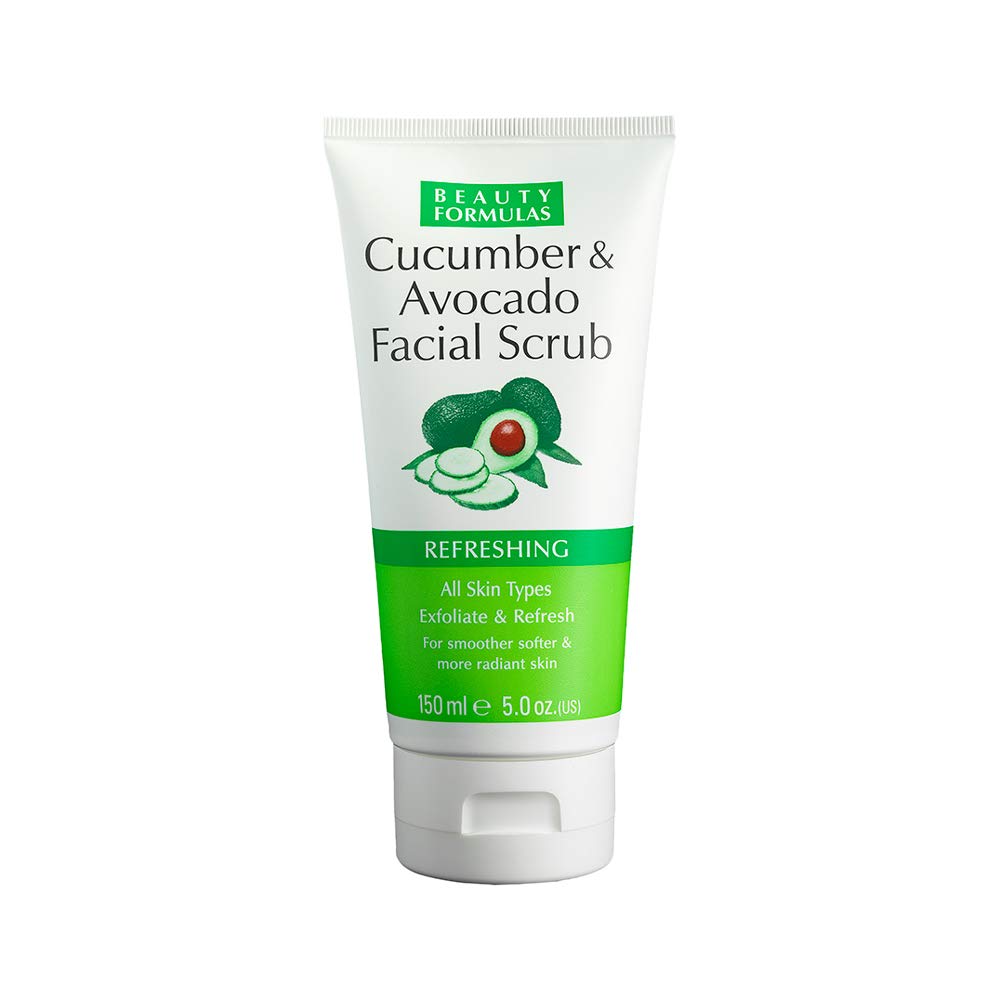 Beauty Formulas Cucumber & Avocado Facial Scrub 150ml