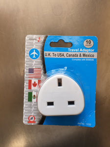 Travel Adapter (UK to USA, Canada, Mexico)