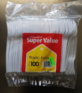 Plastic Forks 100pk