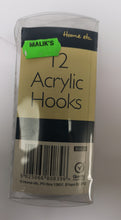 Load image into Gallery viewer, Acrylic Hooks 12pk