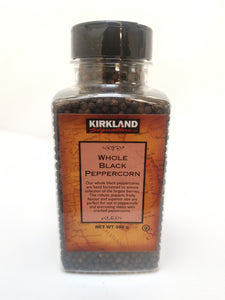 Kirkland Whole Black Peppercorn 399g