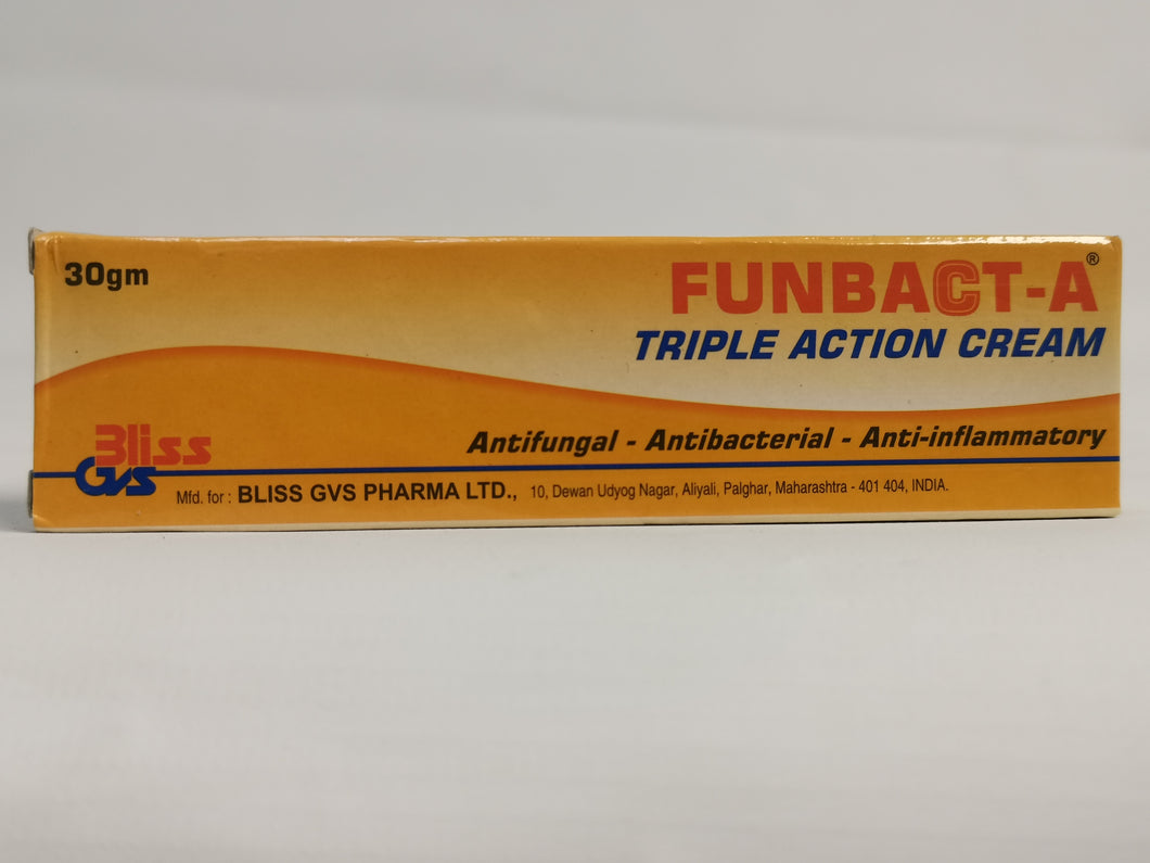Funbact-a Triple Action Cream 30gm