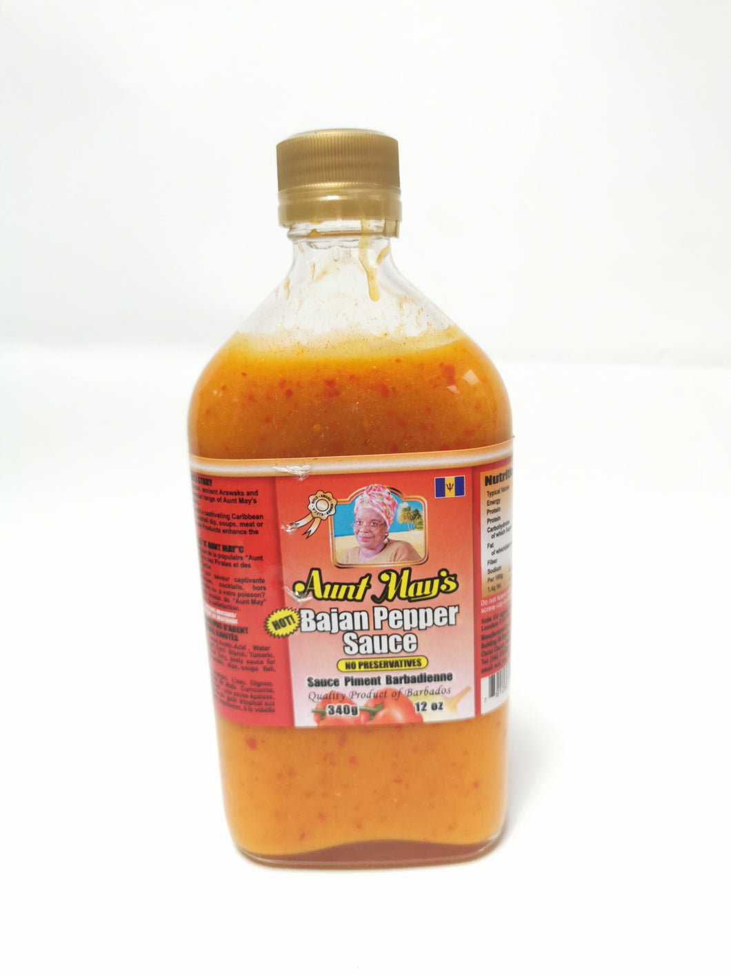Aunt May's Bajan Pepper Sauce (Hot)