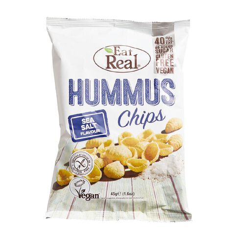 Eat Real Hummus Chips Sea Salt Flavour 45g