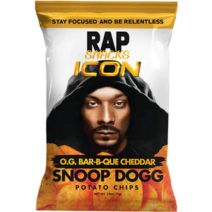 Rap Snacks Icon Snoop Dogg OG Bar-B-Que Cheddar 71g/2.5oz