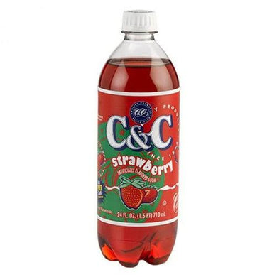 C&C Strawberry Soda 710ml Bottle