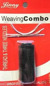 Jinny Weaving Combo Black Thread & Three Needles