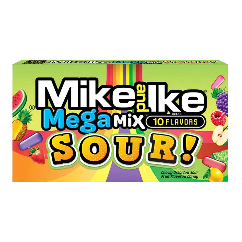 Mike and Ike Mega Mix 10 Flavours Sour