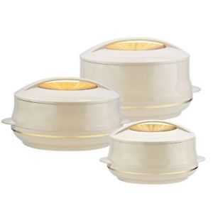 Olympic Gold 3Pc Insulated Casserole