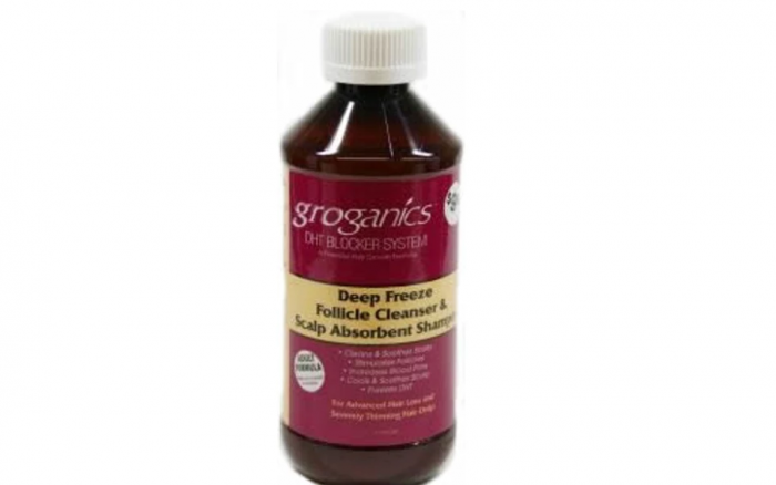 Groganics Deep Freeze Follicle Cleanser & Scalp Absorbent Shampoo 237ml